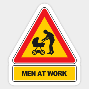 Men at work signal - Stroller Sticker